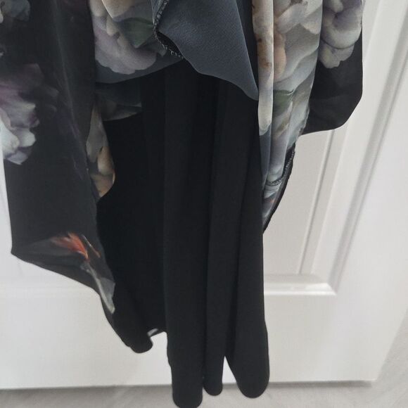 SLNY Floral Maxi Shoulderless Rhinestone Dress NWT Size 6 - Picture 11 of 12